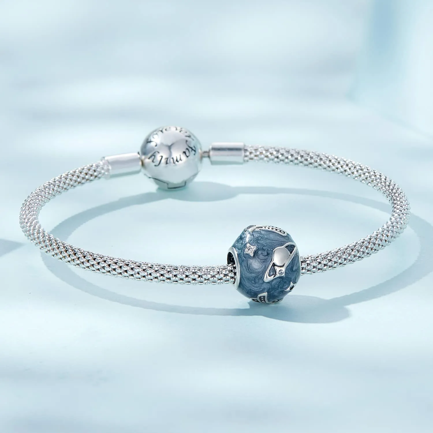 Charm Starry & Galaxy Bead Charm in argento sterling 925 adatto per collana con bracciale Pandora - immagine 4
