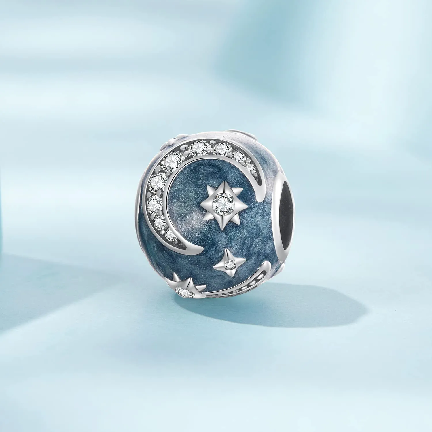 Charm Starry & Galaxy Bead Charm in argento sterling 925 adatto per collana con bracciale Pandora - immagine 6
