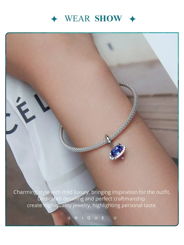 Ciondolo pendente Girly Planet in argento sterling 925 adatto per collana - immagine 2