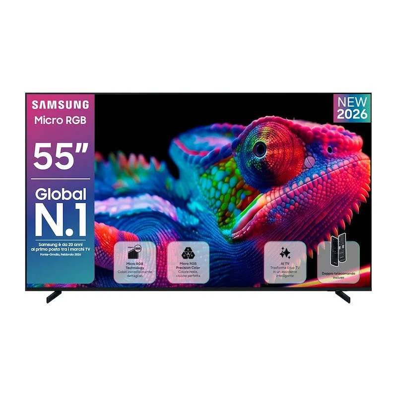 Samsung TV 55" Micro RGB Mre55r85hauxzt Titan Black - immagine 1