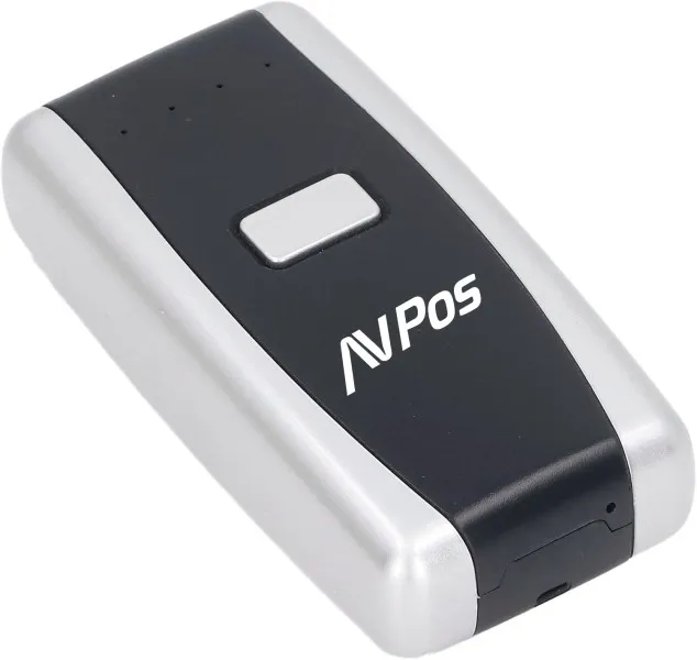 Lettore di codici portatile AVPos BT01 - Codici 1D 2D e QR - USB e seriale - Bluetooth - 1000 mAh - Nero - immagine 1