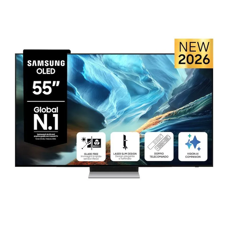 Samsung TV OLED 55" Qe55s90haexzt Graphite Black - immagine 1