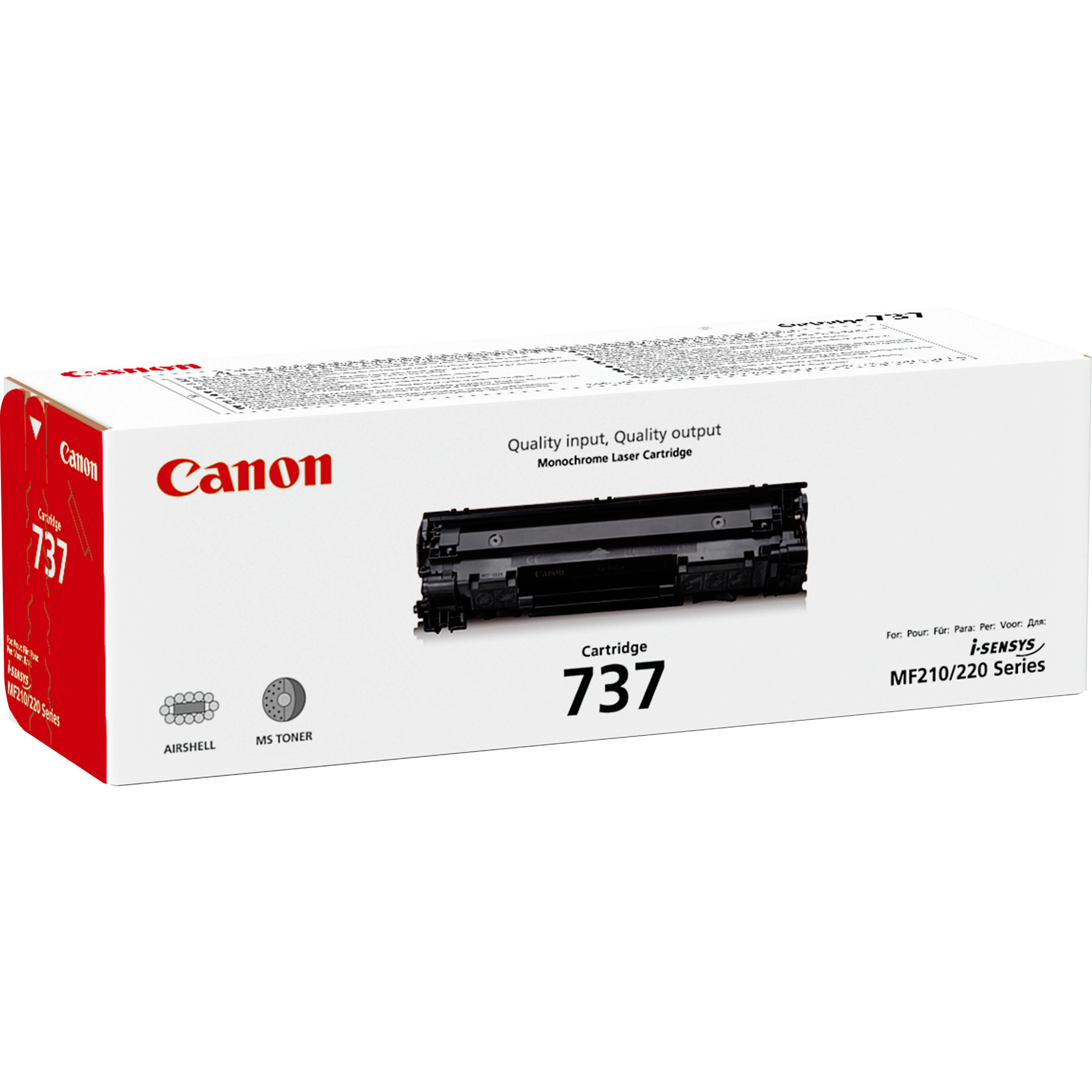 ORIGINALE Canon toner nero 737 9435B002 2400 pagine - immagine 1