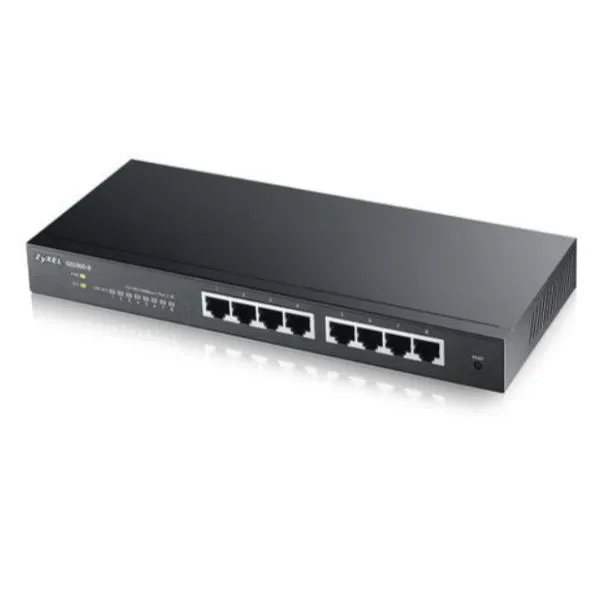Zyxel GS-1900-8 - Switch Web Managed 8 Porte Gigabit Supporto IPV6 Vlan -Design Senza Ventole Desktop GS1900-8-EU0102F - immagine 1
