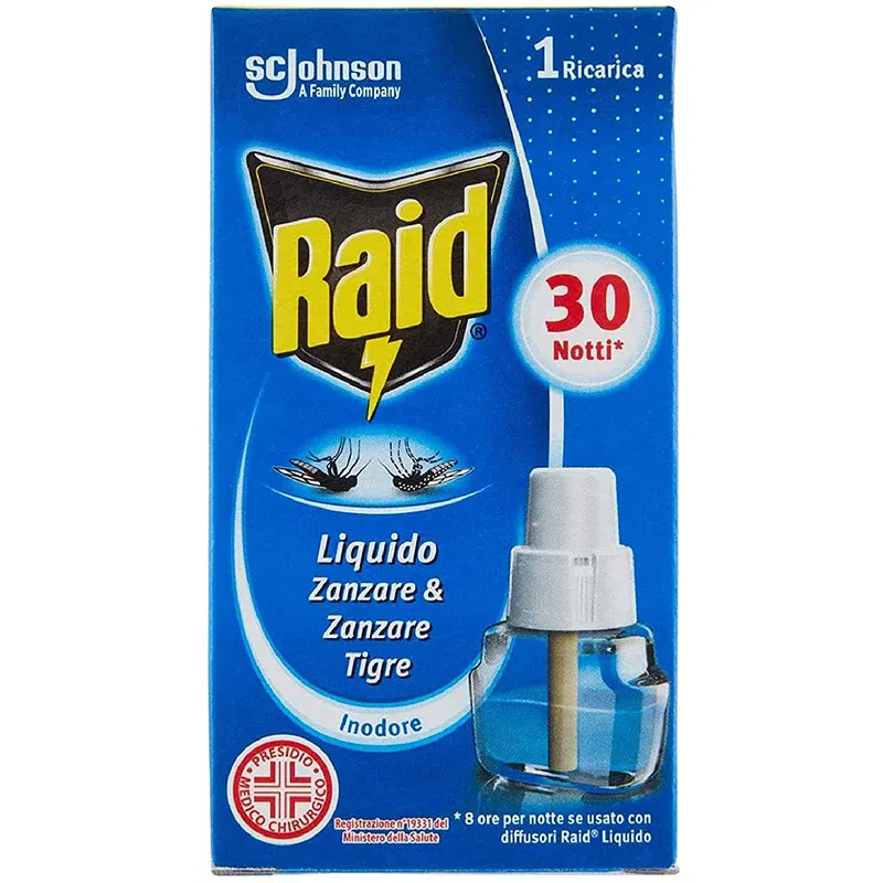 Raid Ricarica Liquida 30 notti per Diffusore Insetticida - immagine 1