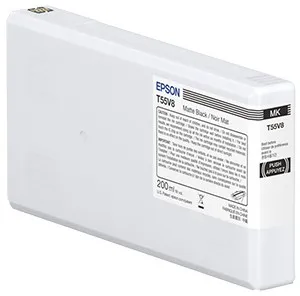 ORIGINALE Epson Cartuccia d'inchiostro Nero (opaco) C13T55W800 T55W8 200ml - immagine 1