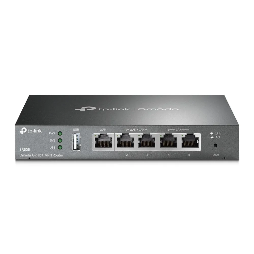 Router Vpn Multi-Wan 5P Gigabit 1P Wan 1P Lan 3P Wan/Lan - immagine 1