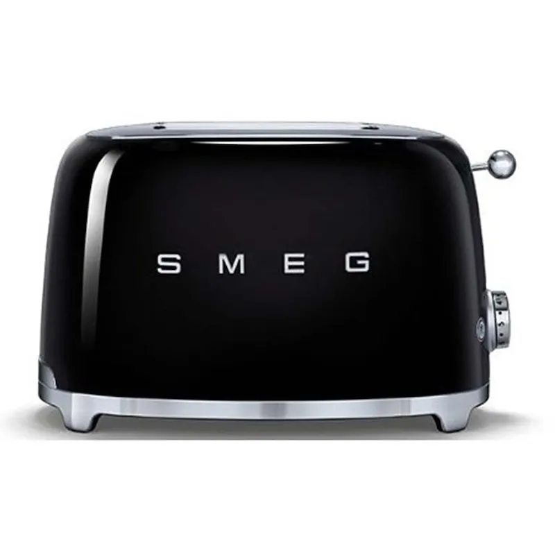 Smeg Tostapane 50's Style – Nero LUCIDO 2x2 – TSF01BLEU - immagine 1