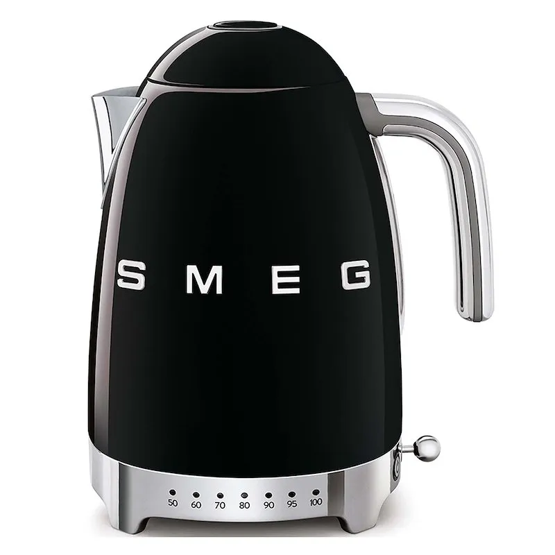 Smeg Bollitore A Temperatura Variabile 50's Style – Nero LUCIDO – KLF04BLEU - immagine 1