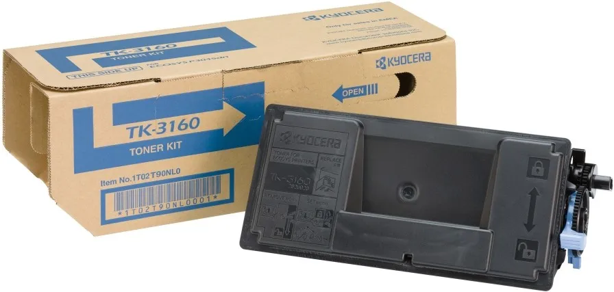 ORIGINALE Kyocera toner nero TK-3160 1T02T90NL0 12500 pagine - immagine 1
