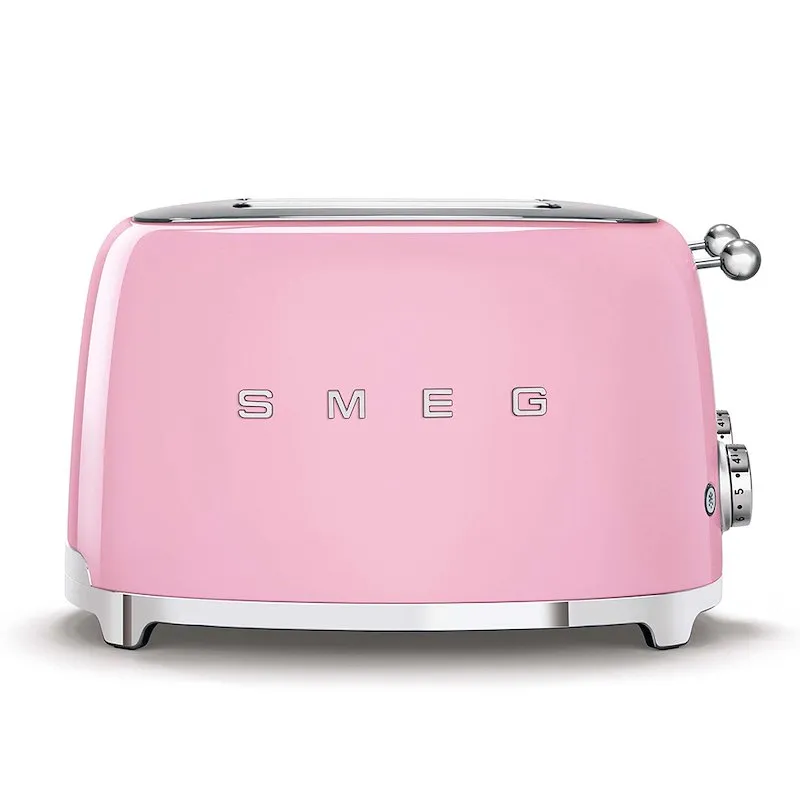 Smeg Tostapane 50's Style – Rosa LUCIDO 4x4 – TSF03PKEU - immagine 1