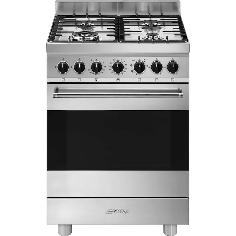 Smeg Cucina Gas + Forno elettrico B61gmx2 Inox - immagine 1
