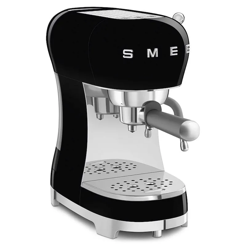 Smeg Macchina da Caffè Espresso Manuale 50's Style – Nero LUCIDO – ECF02BLEU - immagine 1