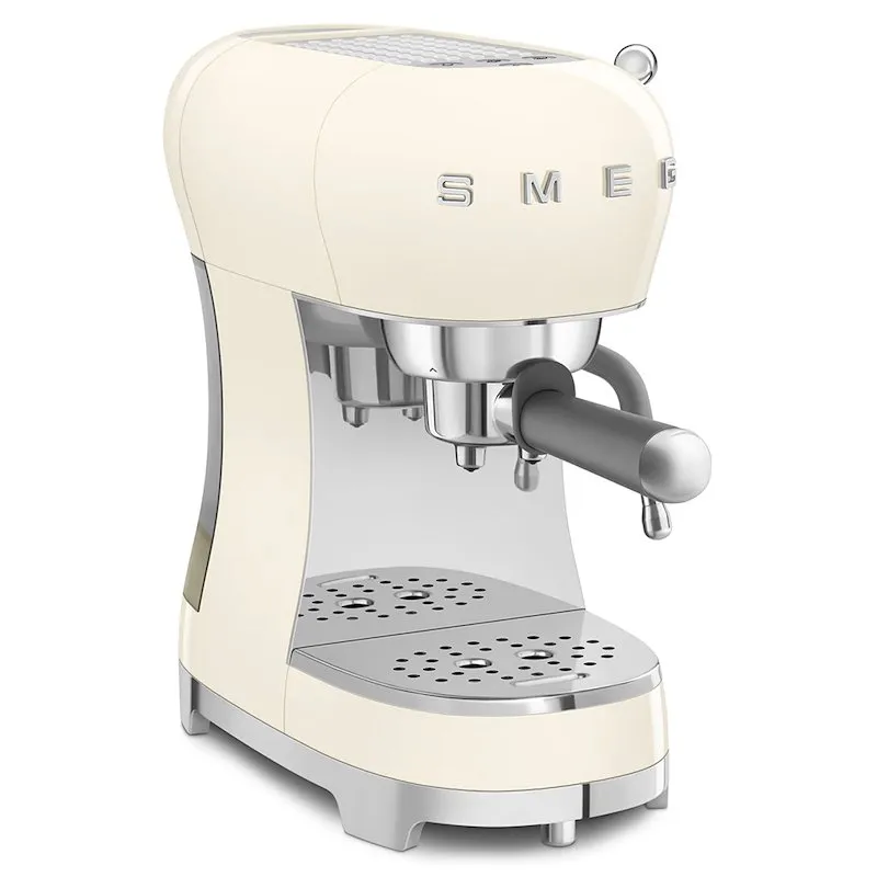 Smeg Macchina da Caffè Espresso Manuale 50's Style – Panna LUCIDO – ECF02CREU - immagine 1