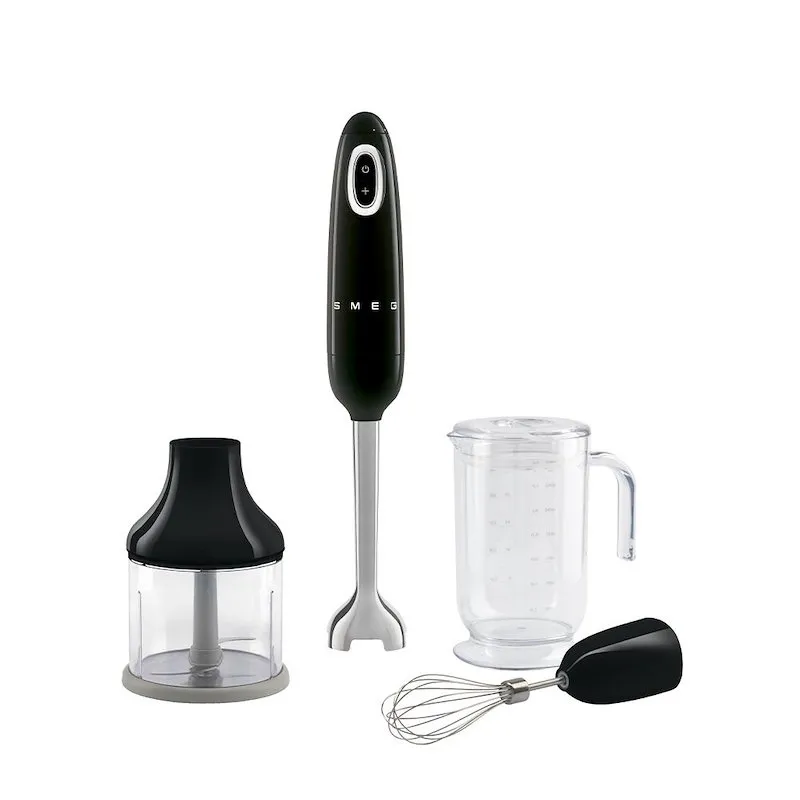 Smeg Frullatore Immersione con Accessori 50's Style – Nero LUCIDO – HBF03BLEU - immagine 1