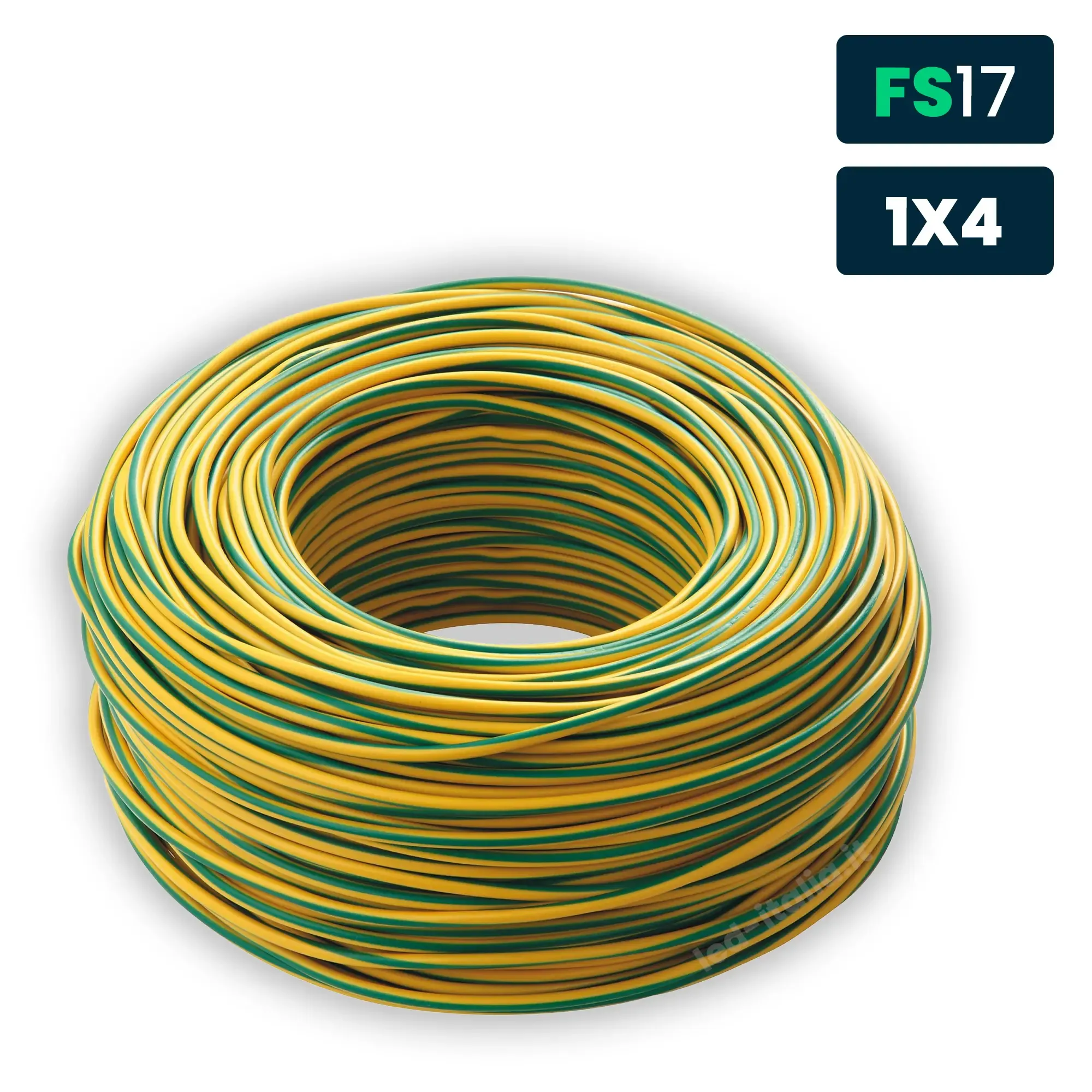 Cavo Unipolare Fs17 450/750V 4Mm? Giallo/Verde - immagine 1
