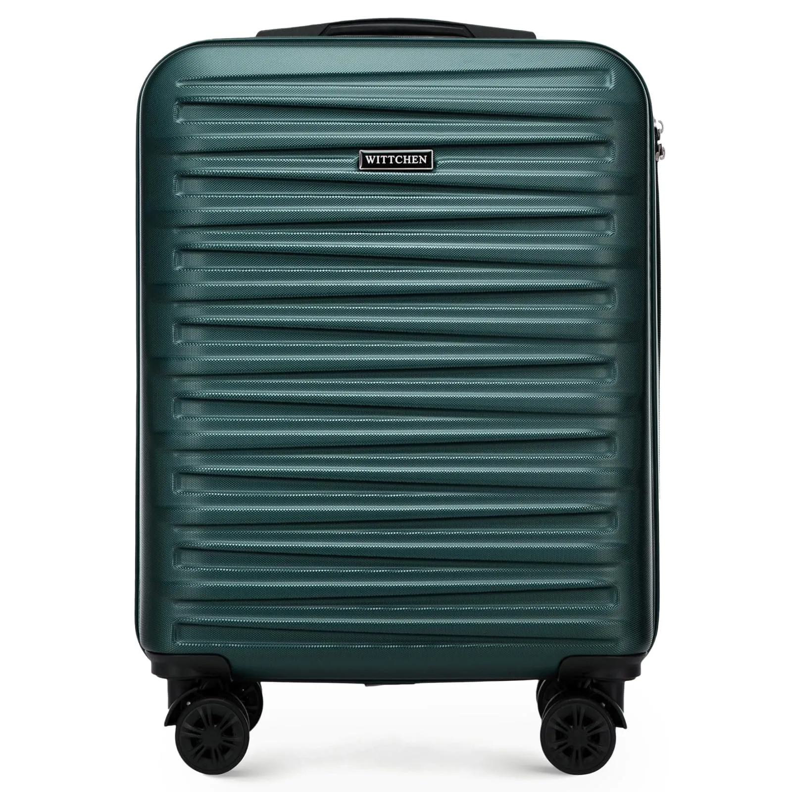 WITTCHEN Skyspeed Line Valigia Compatta da Cabina in ABS - Bagaglio a Mano Resistente con Trolley Girevole, Serratura Numerica, Manico Allungabile - Verde Intenso Ryanair/ITA Airways/Wizz Air - immagine 1