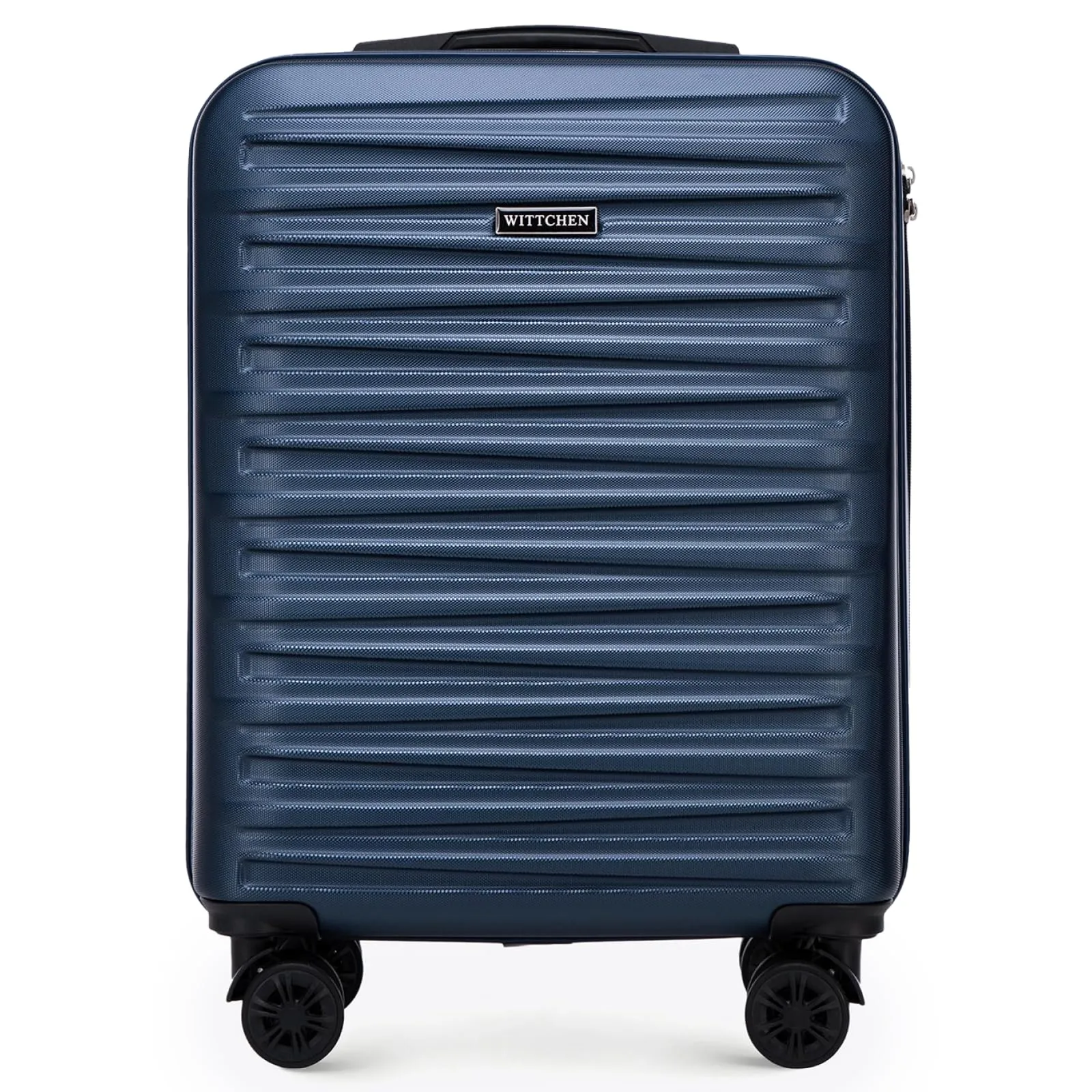 WITTCHEN Skyspeed Line Trolley da Viaggio in ABS - Valigia da Cabina Robusta e Leggera con 4 Ruote Pivotanti, Chiusura a Combinazione, Maniglia Estendibile - Blu Navy Ryanair/ITA Airways/Wizz Air - immagine 1