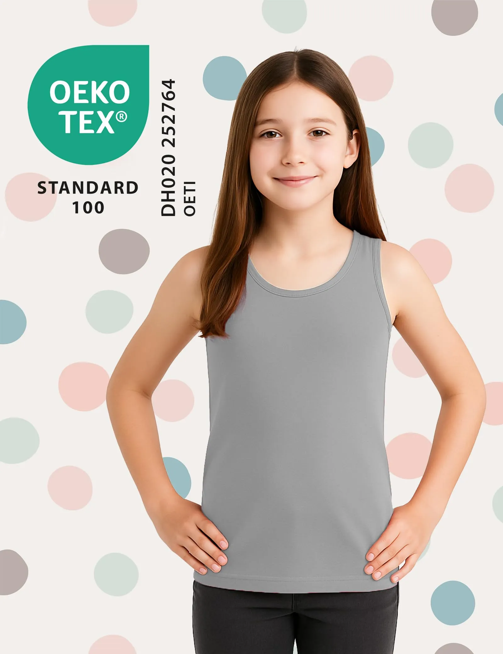 ALPIDEX Canottiera Bambina Set 5 Cotone Intima Bimba Candy 9-10 Anni - immagine 3