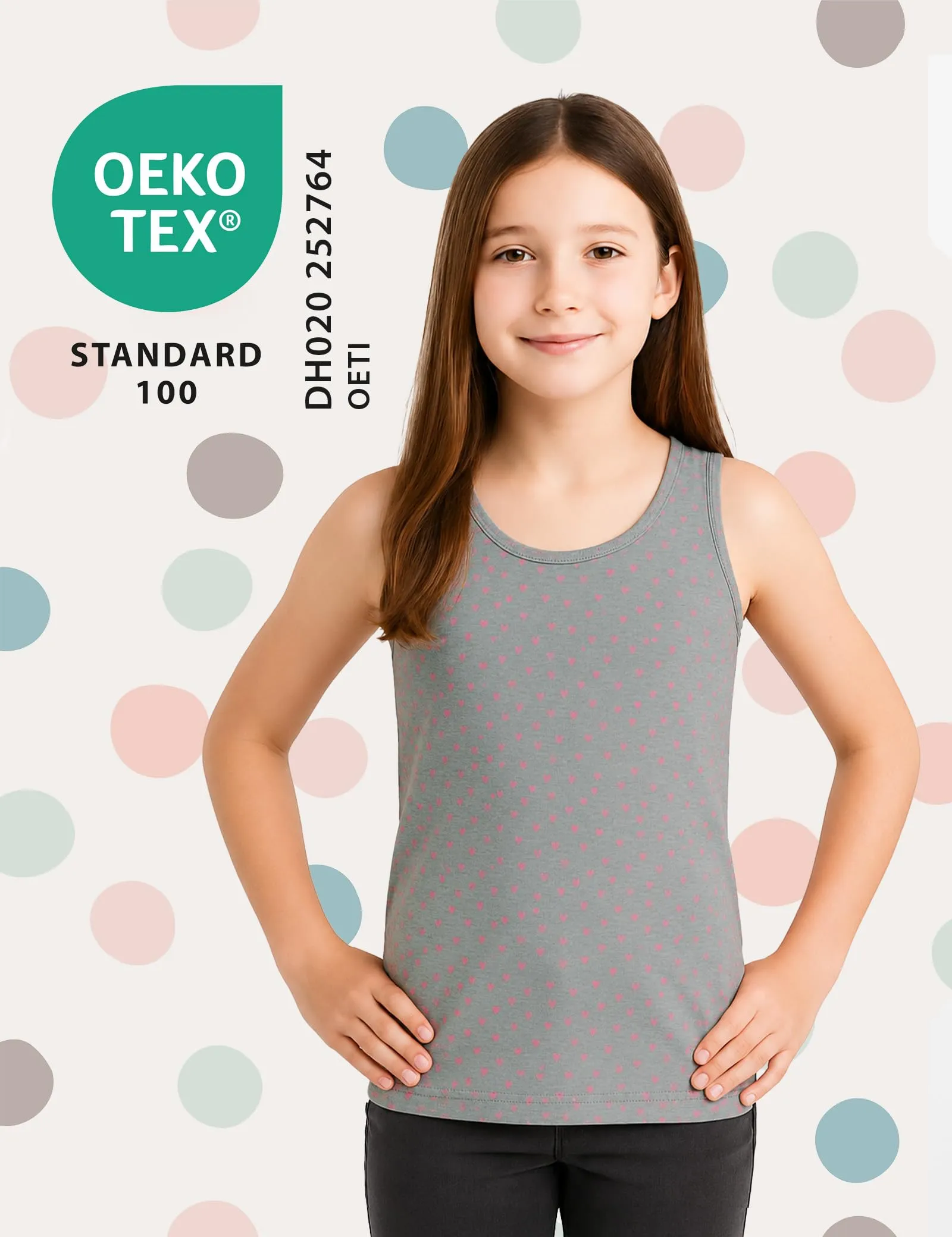 ALPIDEX Canottiera Bambina Set 5 Cotone Intima Bimba Lollipop 4-6 Anni - immagine 3