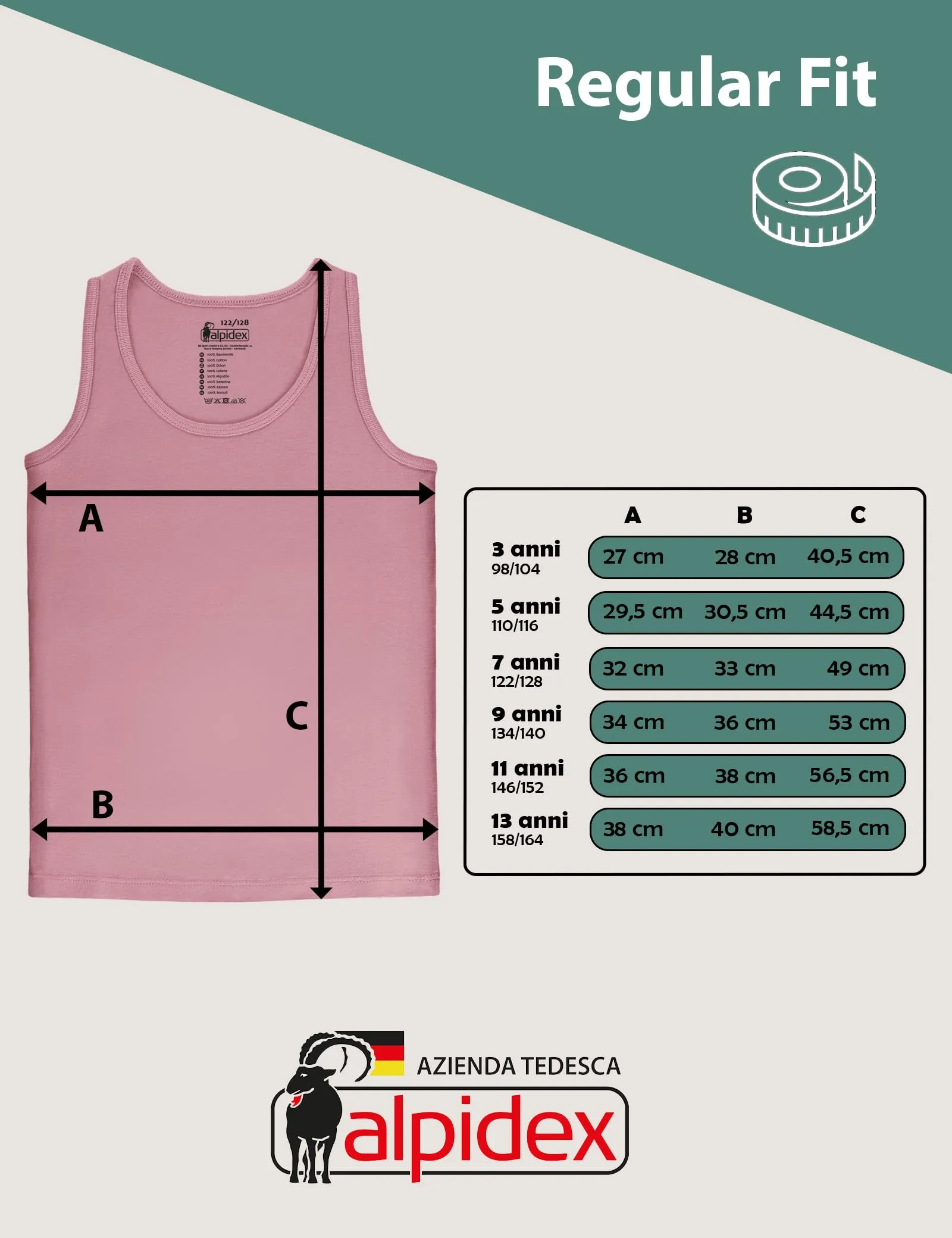 ALPIDEX Canottiera Bambina Set 5 Cotone Intima Bimba Lollipop 4-6 Anni - immagine 8