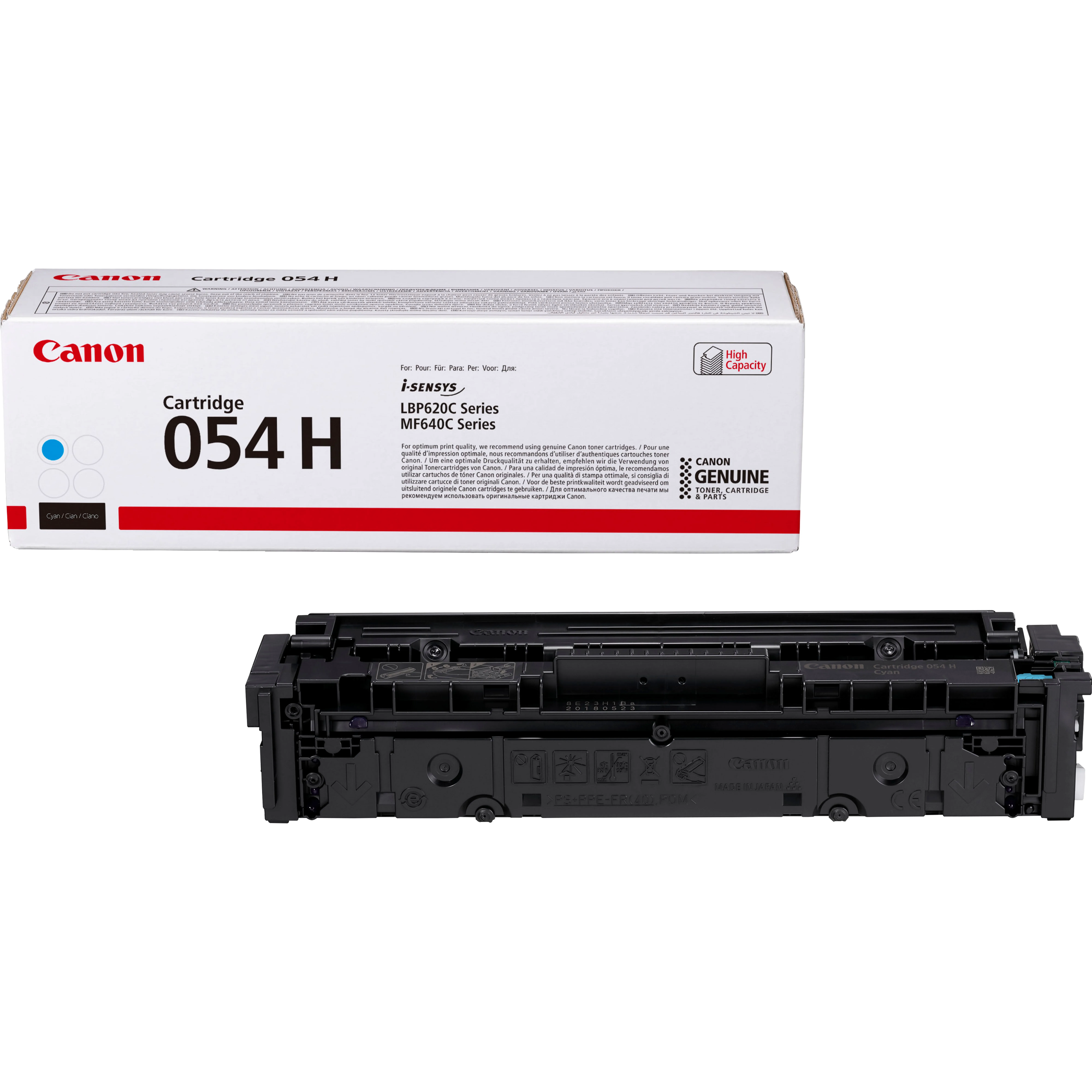 ORIGINALE Canon toner ciano 054 hc 3027C002 2300 pagine - immagine 1