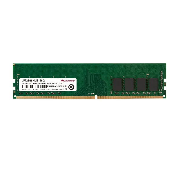 Transcend 16GB DDR4 2666MHZM U-Dimm 2RX8 JM2666HLB-16G - immagine 1