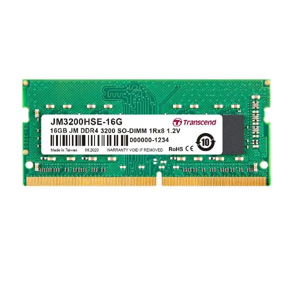 Transcend 16GB Jm DDR4 3200 So-Dimm 1RX8 1.2V JM3200HSE-16G - immagine 1