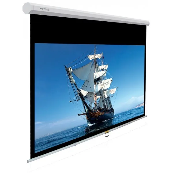 Telo Provis 200X114 Insman A Molla Manuale Hd Canvas 16:9 - immagine 1