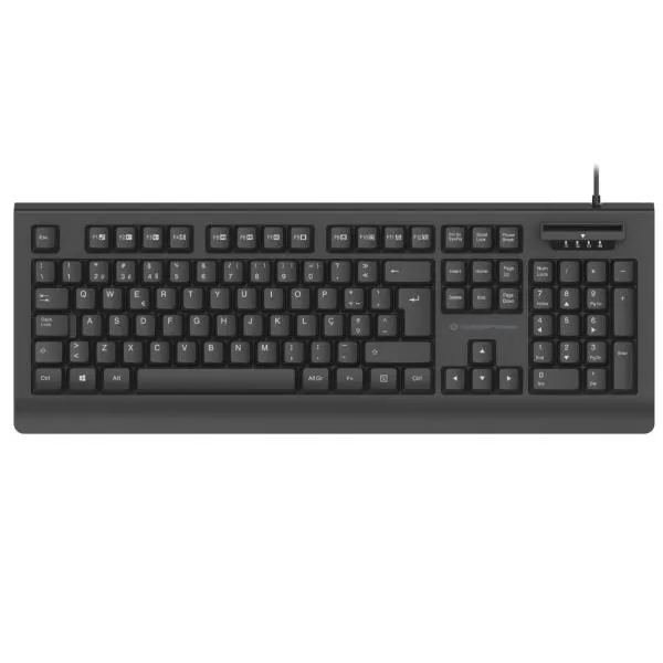Conceptronic USB Keyboard With Smart Id Card Reader Italian Layout -- Use Your ID/IC For Online Tax Reporting Banking And KAYNE01IT - immagine 1