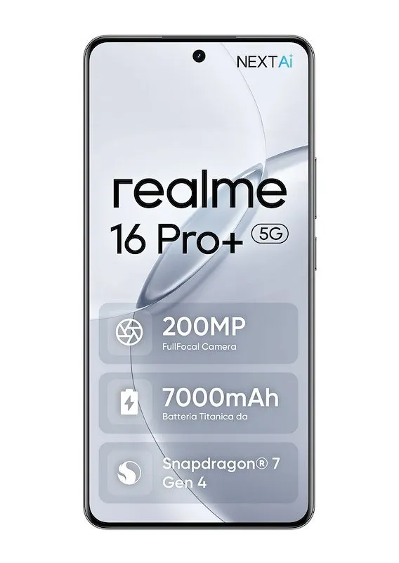 Realme Smartphone 16 Pro+ 5g 12/ 512GB Grey - immagine 1