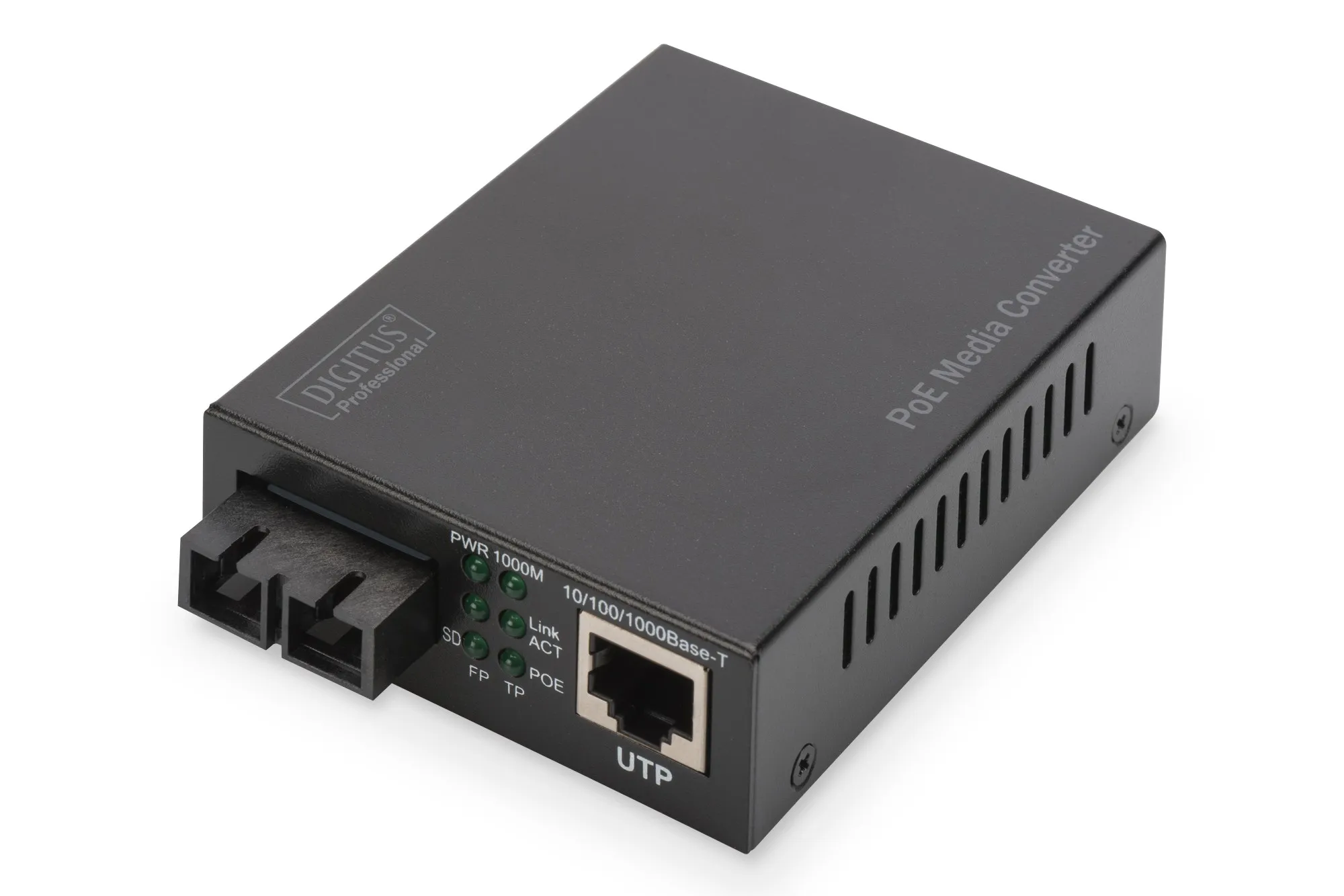 Media Converter Gigabit Poe Rj45 Connettore Fibra Ottica Sc Multimode - immagine 1