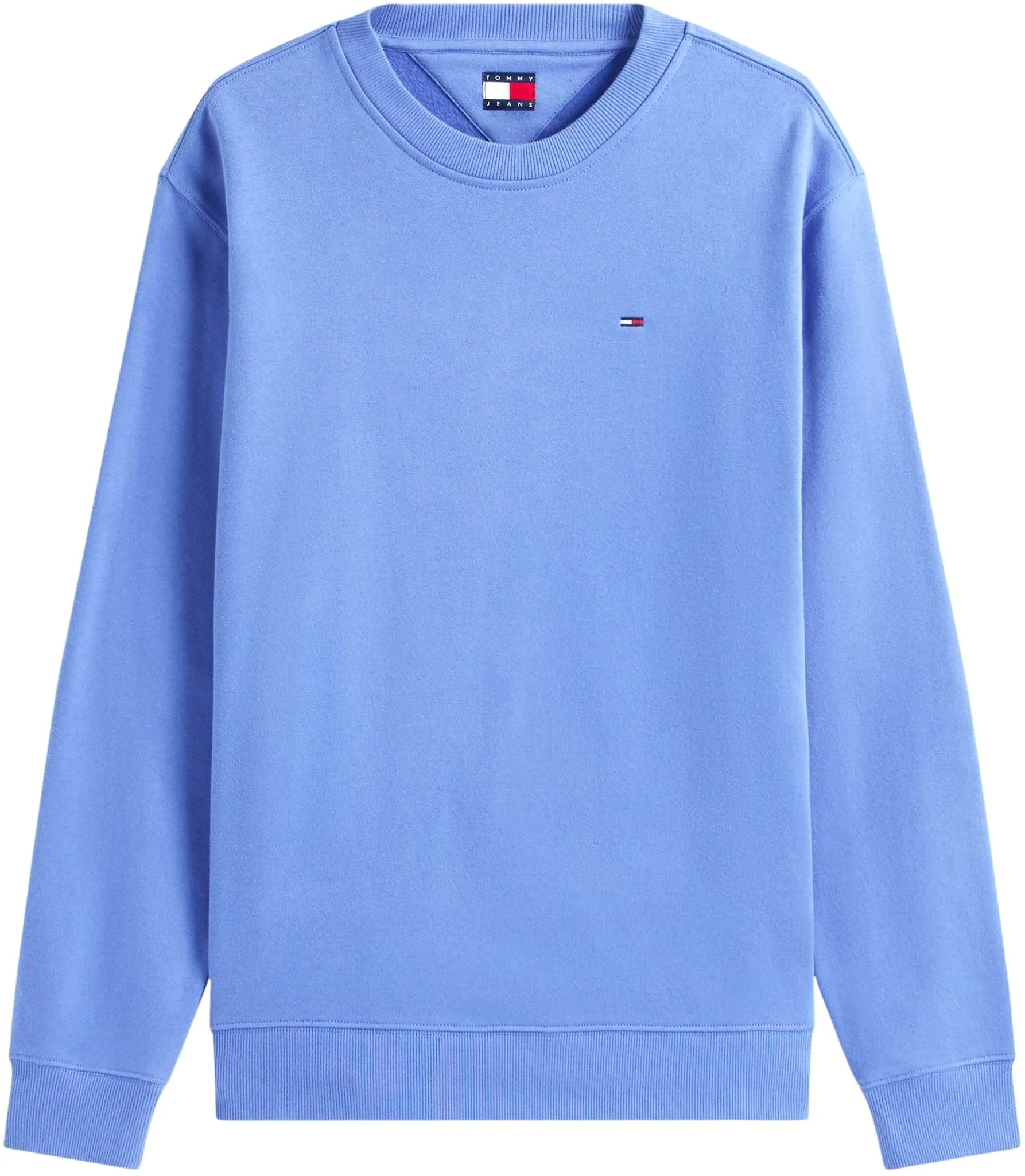 Tommy Jeans Tjm Reg S Flag Crew Dm0Dm20741, Felpa Pullover, Uomo, Blu (Soft Sapphire), XS - immagine 6