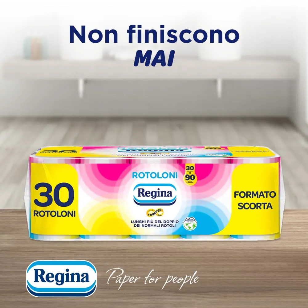 Regina Rotoloni, 30 Maxi Rotoli di Carta Igienica a 2 Veli - immagine 4