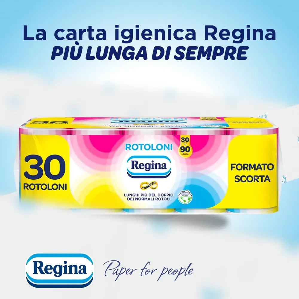 Regina Rotoloni, 30 Maxi Rotoli di Carta Igienica a 2 Veli - immagine 5