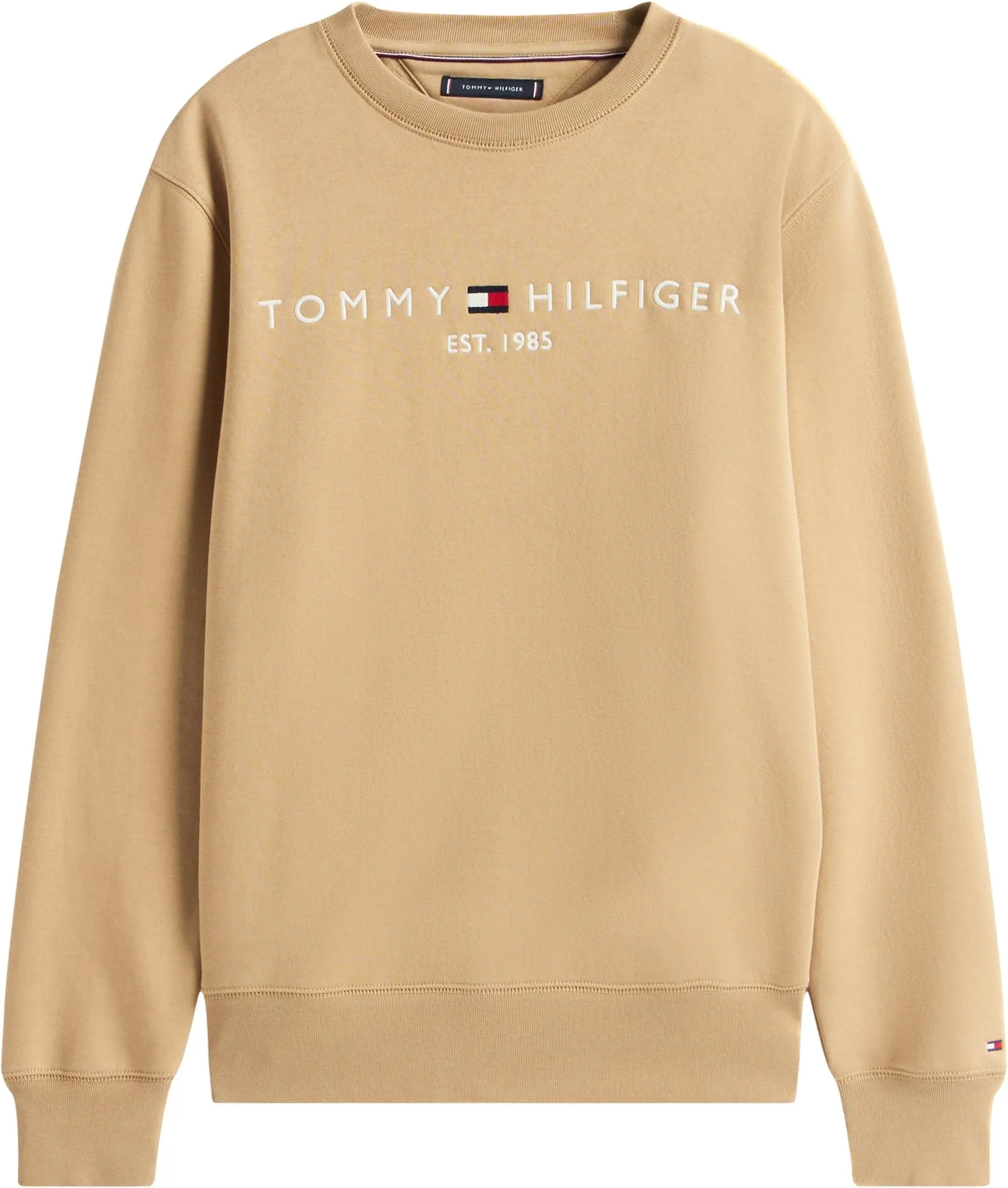 Tommy Hilfiger Uomo Felpa Tommy Logo Senza Cappuccio, Beige (Timeless Camel), XXL - immagine 5