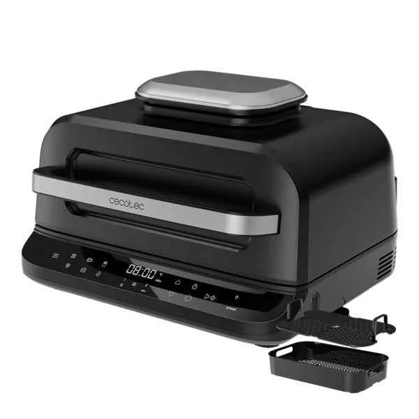 Friggitrice ad aria Cecotec Cecofry FireDome 6000 - 2400W - 4 livelli di grill - 6 modalità di cottura - Capacità 6L - Accessori inclusi - Termostato regolabile - Sistema antifumo - Nero - immagine 1