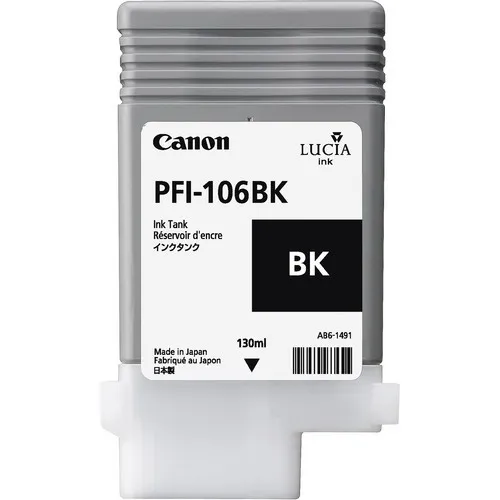 ORIGINALE Canon Cartuccia d'inchiostro nero PFI-106bk 6621B001 130ml - immagine 1