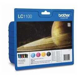 Brother Multipack MFC5860CN/6490CW/DCP6690C (cartuccia Nera-Ciano-Magenta Giallo) LC1100VALBP - immagine 1