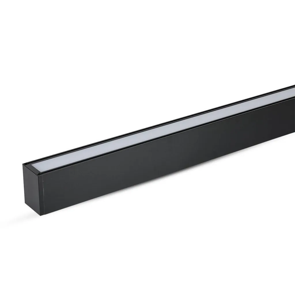 V-TAC PRO Plafoniera LED Chip Samsung 40W Lineare Colore Nero 3000K - immagine 1