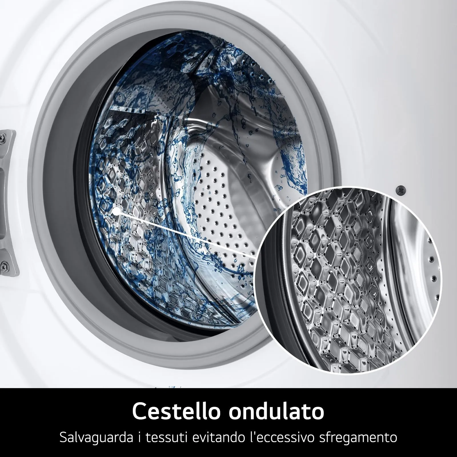 LG F4NA1009NWK Lavatrice 9 kg Serie A1, Classe A, 1400 Giri, Vapore - immagine 6
