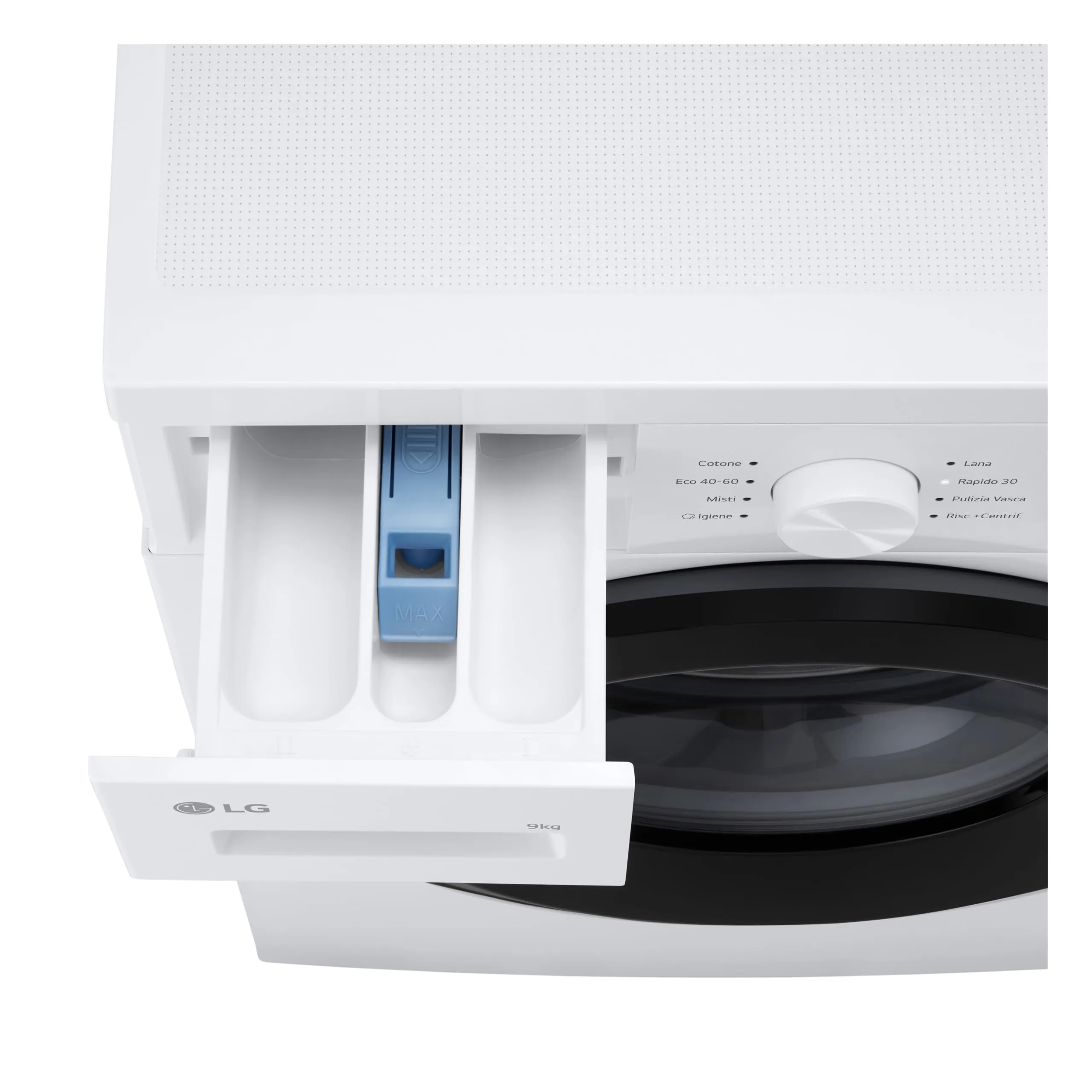 LG F4NA1009NWK Lavatrice 9 kg Serie A1, Classe A, 1400 Giri, Vapore - immagine 9
