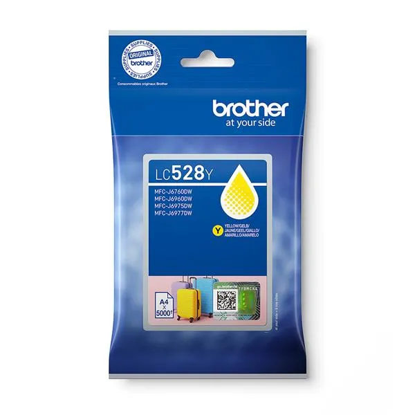 Brother Cartuccia Da 5.000 Pagine Giallo X MFCJ6760DW E MFCJ6960DW LC528Y - immagine 1