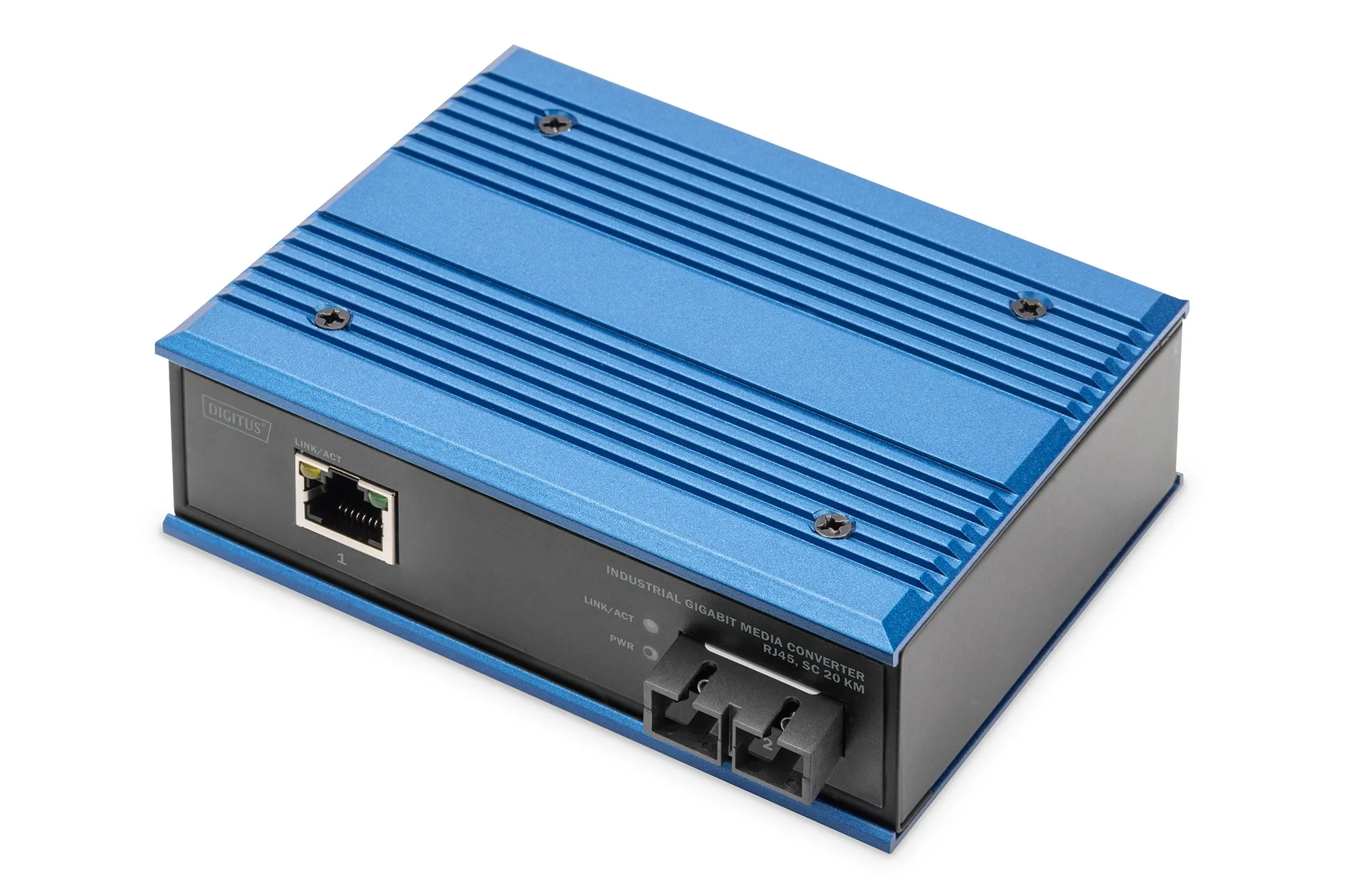 Digitus Convertitore Multimediale Industriale Digitus Gigabit Rj45 Sc 20 Km - immagine 1