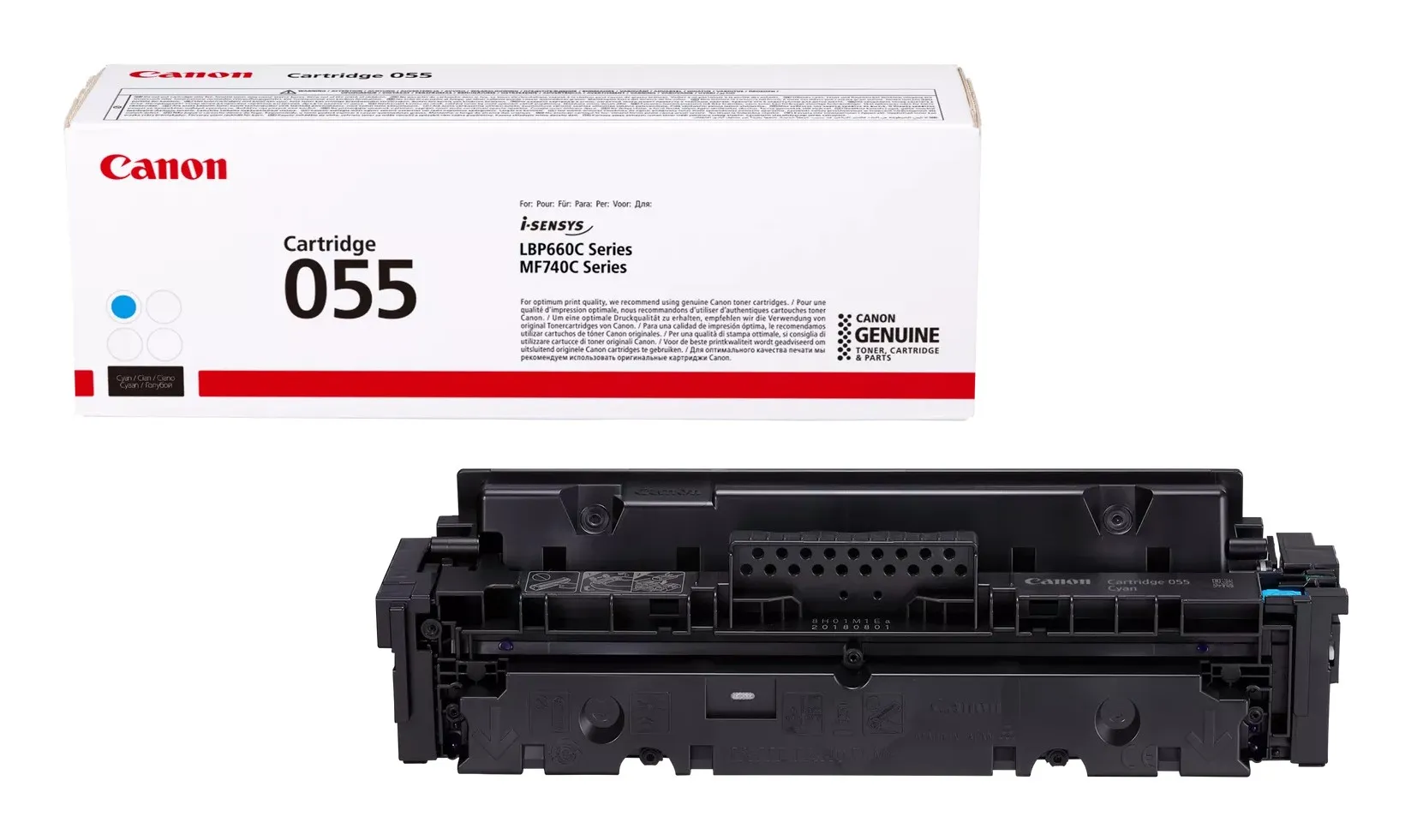 ORIGINALE Canon toner ciano 055 c 3015C002 2100 pagine - immagine 1