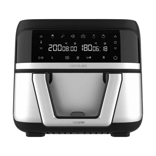 Cecotec Cecofry Dual 9000 Singolo 9 L Indipendente 2850 W Friggitrice ad aria calda Nero Acciaio inox - immagine 1
