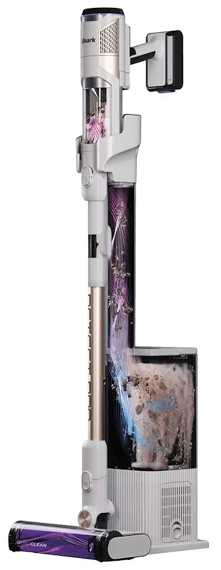 Shark Ninja Aspirapolvere senza filo Detect Pro con autosvuotamento bianco/rosa - immagine 1
