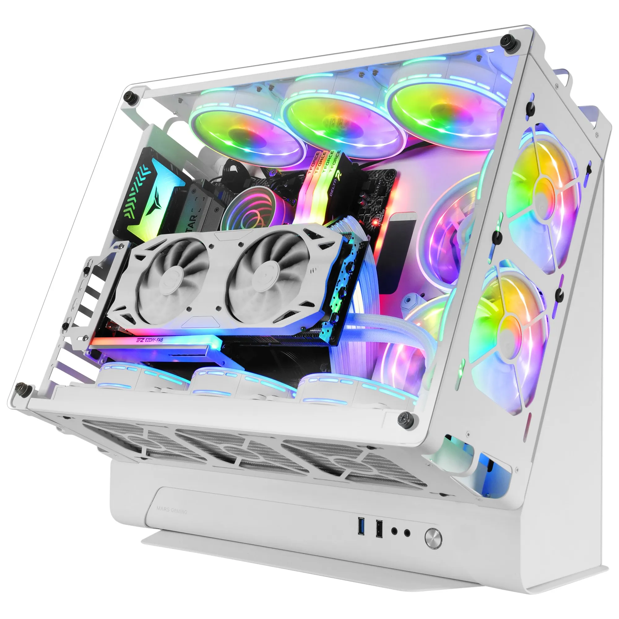 Mars Gaming MCBW computer case Tower Bianco - immagine 1