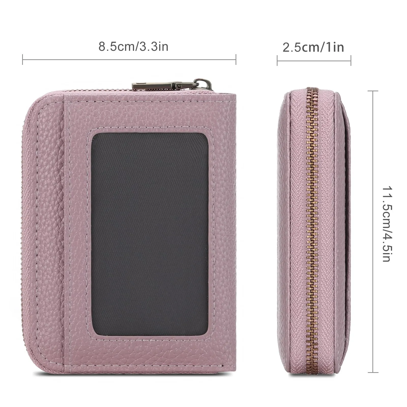 SENDEFN Portafoglio Donna Piccolo, Porta Carte di Credito con Protezione RFID e Molti Altri Scomparti, Portafoglio Cerniera Donna Piccolo, Porta Tessere Pelle - immagine 5
