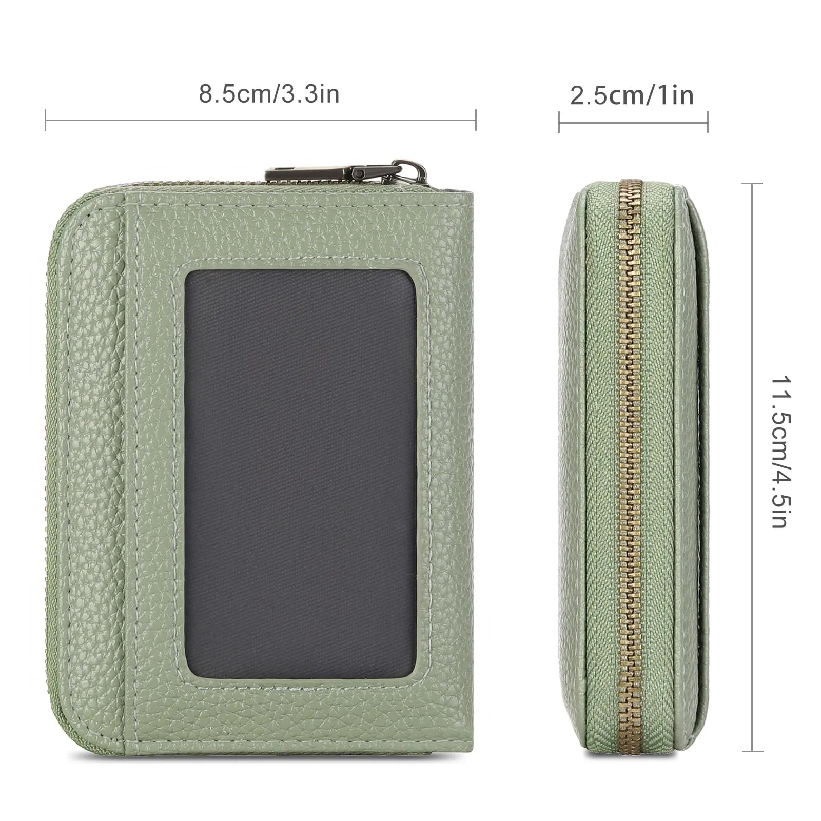 SENDEFN Portafoglio Donna Piccolo, Porta Carte di Credito con Protezione RFID e Molti Altri Scomparti, Portafoglio Cerniera Donna Piccolo, Porta Tessere Pelle - immagine 4